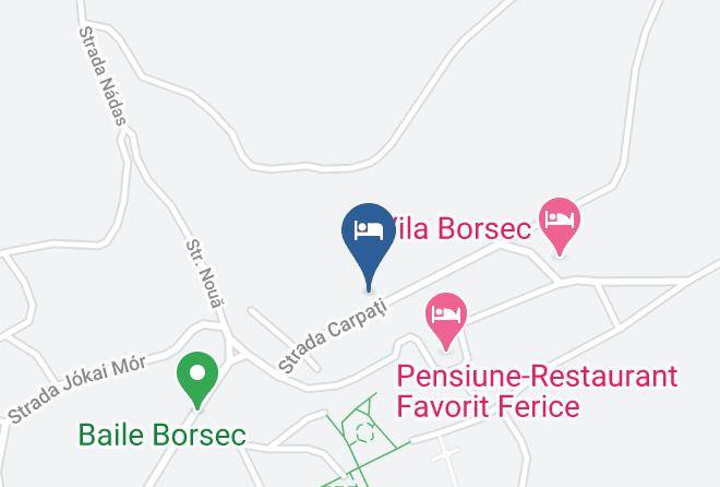 Borsec - Pensiunea Korona Maps