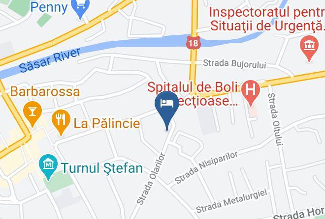 Baia Mare - Pensiunea La Palaguta Maps