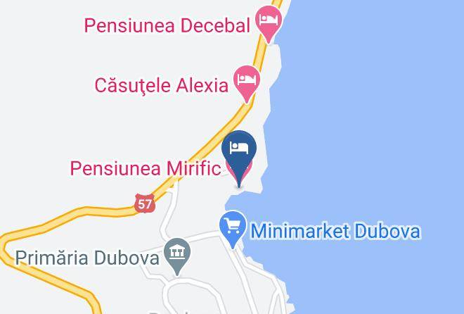 Dubova - Pensiunea Mirific Maps
