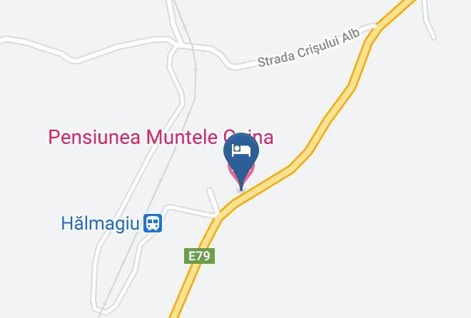 Halmagiu - Pensiunea Muntele Gaina Maps