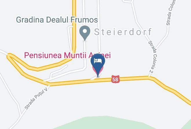 Anina - Pensiunea Muntii Aninei Maps