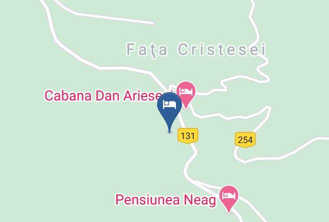 Arieeni - Pensiunea Panturism Maps
