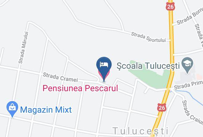 Tulucesti - Pensiunea Pescarul Maps
