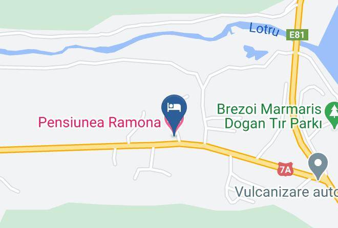 Brezoi - Pensiunea Ramona Maps