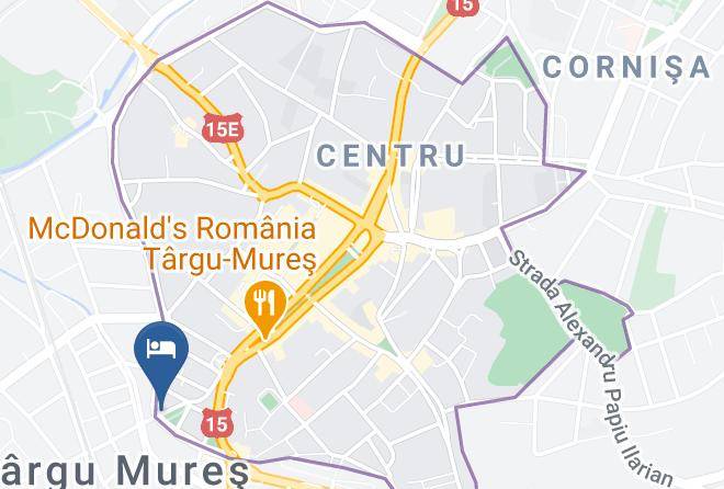 Targu Mures - Pensiunea Select Central Maps