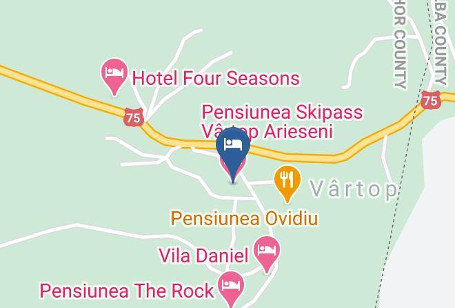 Nucet - Pensiunea Skipass Vartop Arieseni Maps