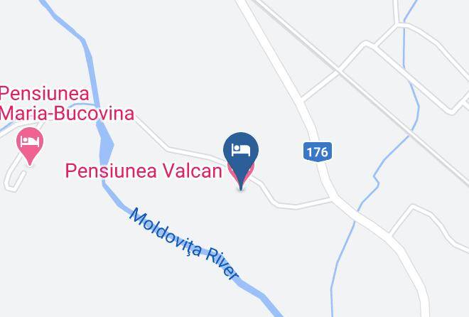 Vatra Moldovitei - Pensiunea Valcan Maps