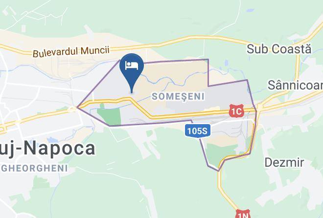 Cluj Napoca - Pensiunea Zbor 1 Maps