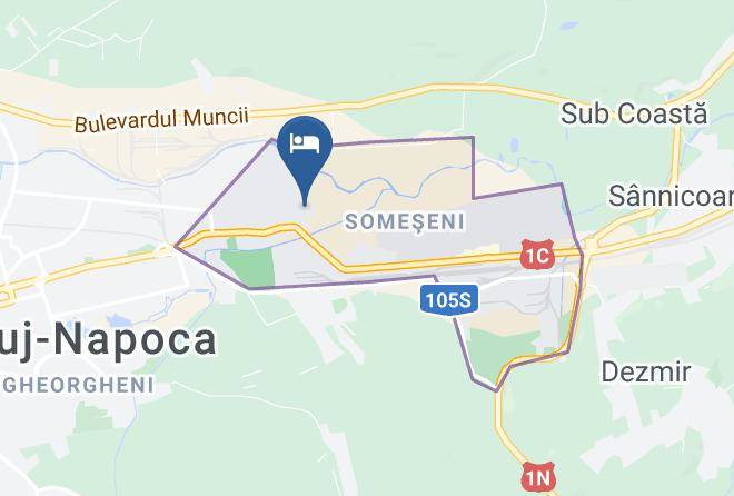 Cluj Napoca - Pensiunea Zbor Maps