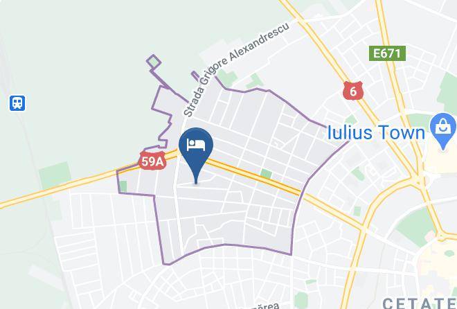 Timisoara - Pensiunea Zefir Maps