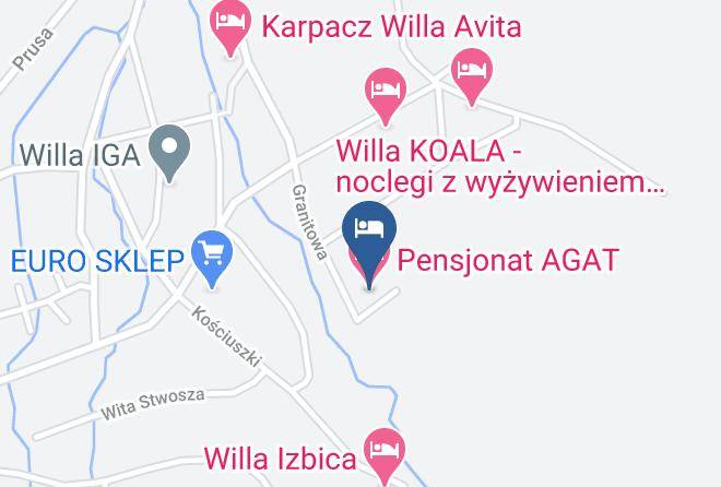 Jeleniogorski - Pensjonat Agat Maps