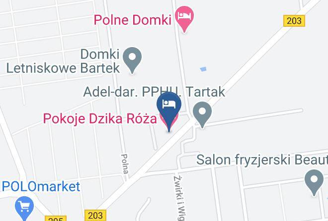 Slawnonty - Pensjonat Dzika Roza Maps