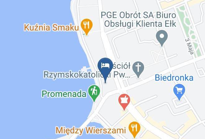 Elcki - Pensjonat Faust Maps