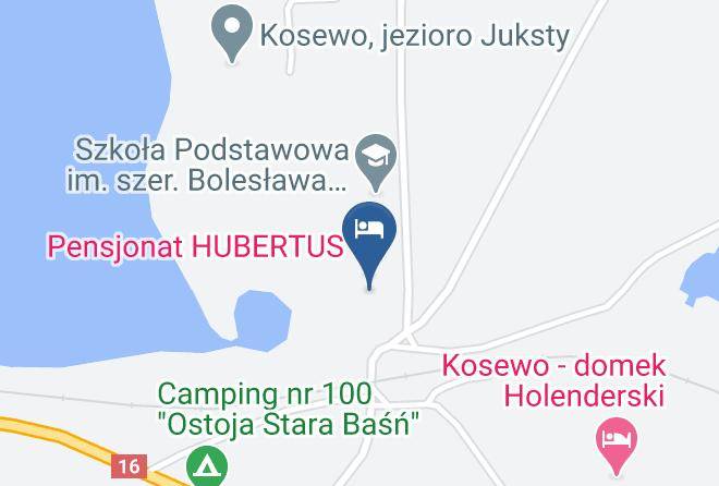 Mragowski - Pensjonat Hubertus Maps