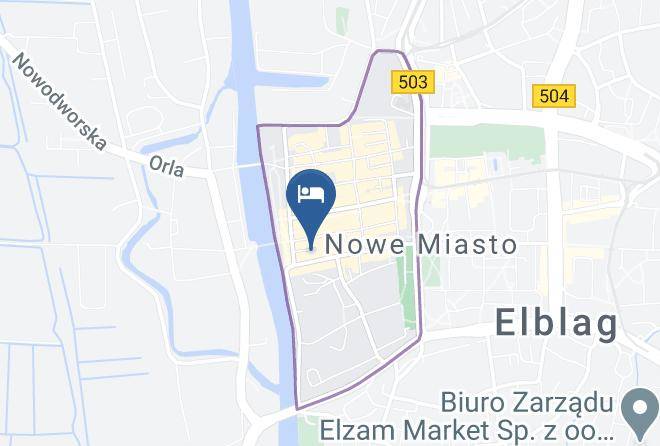 Elblag - Pensjonat Mf Maps