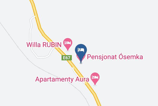Klodzki - Pensjonat Osemka Maps