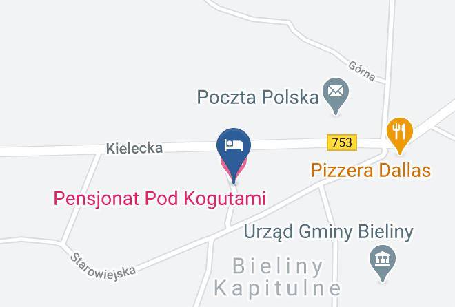 Pensjonat Pod Kogutami Map