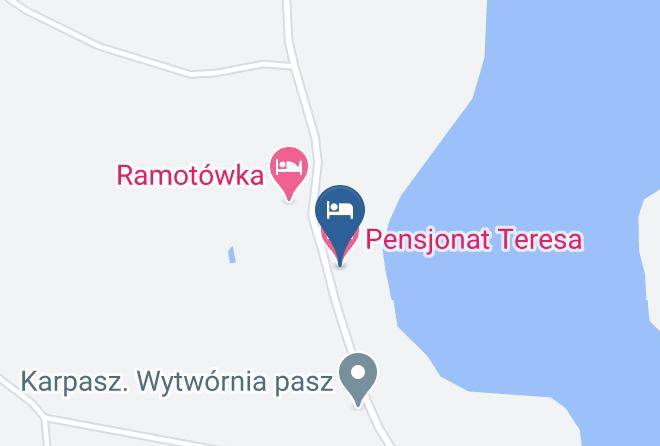 Gizycki - Pensjonat Teresa Maps