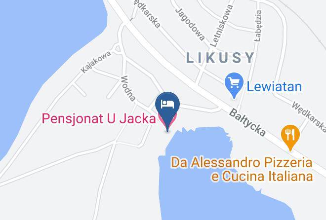 Olsztyn - Pensjonat U Jacka Maps