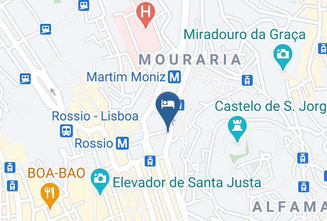 Lisbon - Pensao Nova Goa Maps