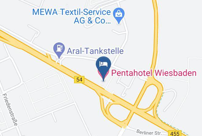Wiesbaden - Pentahotel Wiesbaden Maps