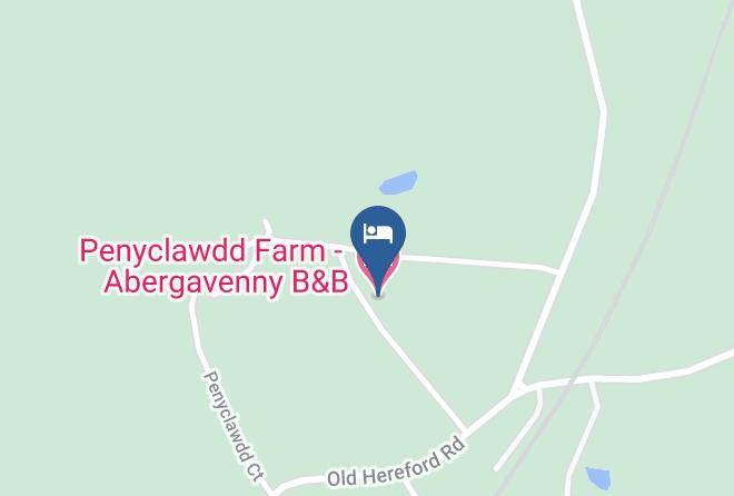 Monmouthshire - Penyclawdd Farm Abergavenny B&b Maps