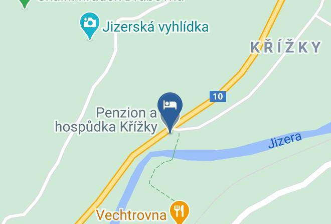 Jablonec Nad Nisou - Penzion A Hospudka Krizky Maps