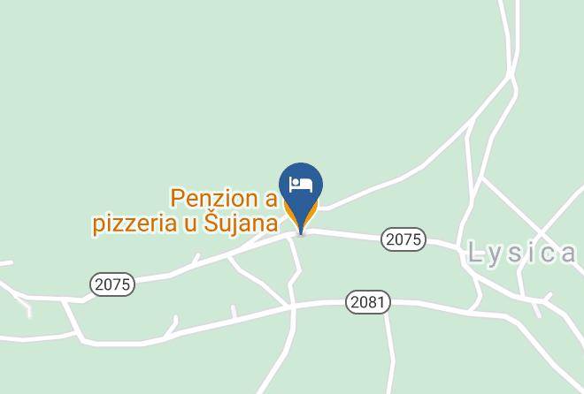 Lysica - Penzion A Pizzeria U Sujana Maps