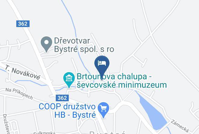 Svitavy - Penzion A Relax Centrum Kubickovi Bystre Maps