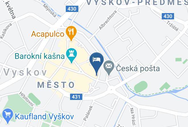 Vyskov - Penzion A Restaurace Chalupa U Mestske Brany Maps