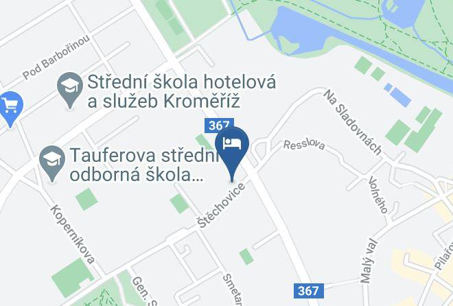 Kromeriz - Penzion A Restaurace Na Jizdarne Maps
