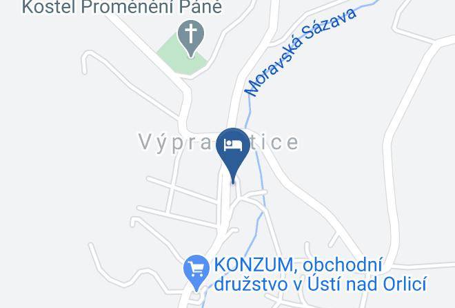 Usti Nad Orlici - Penzion A Restaurace U Jana Vyprachtice Prachtice Maps