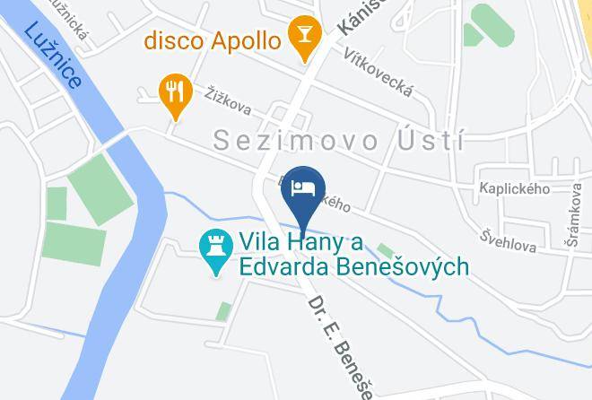 Tabor - Penzion A Restaurace U Vily Maps