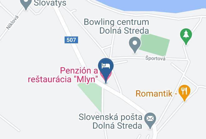 Galanta - Penzion A Restauracia Mlyn Maps