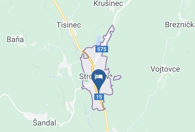 Stropkov - Penzion A Restauracia Nezabudka Maps