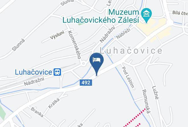 Luhacovice - Penzion Agape Maps