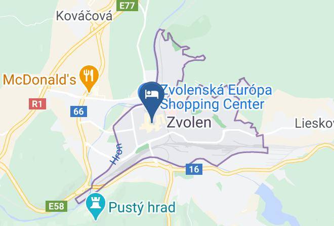 Zvolen - Penzion Aira Zvolen Maps