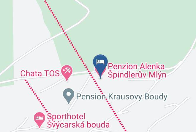 Trutnov - Penzion Alenka Spindleruv Mlyn Maps