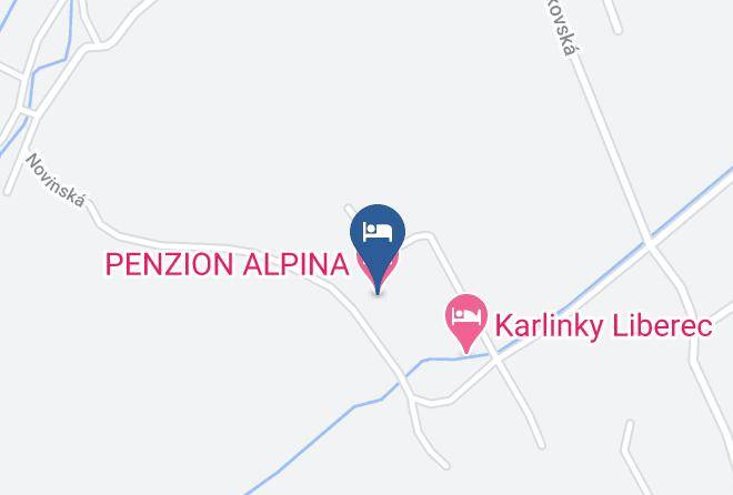 Liberec - Penzion Alpina Maps