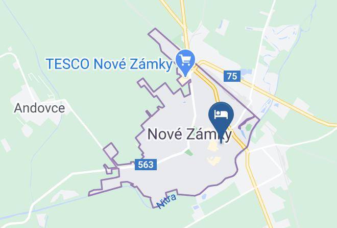 Nove Zamky - Penzion Arcadia Maps