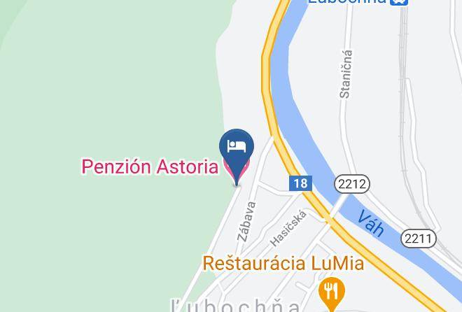 Ruzomberok - Penzion Astoria Maps