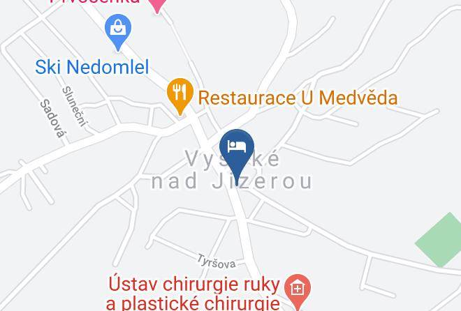 Semily - Penzion Barunka Maps