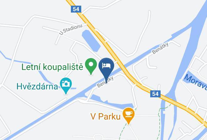 Hodonin - Penzion Batuv Kanal Maps