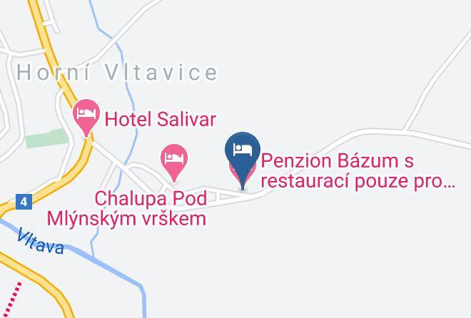 Prachatice - Penzion Bazum S Restauraci Pouze Pro Ubytovane Maps