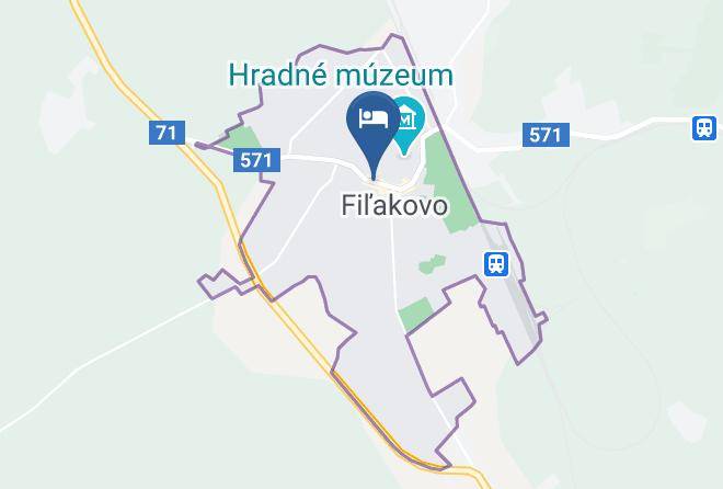 Lucenec - Penzion Bebek Maps