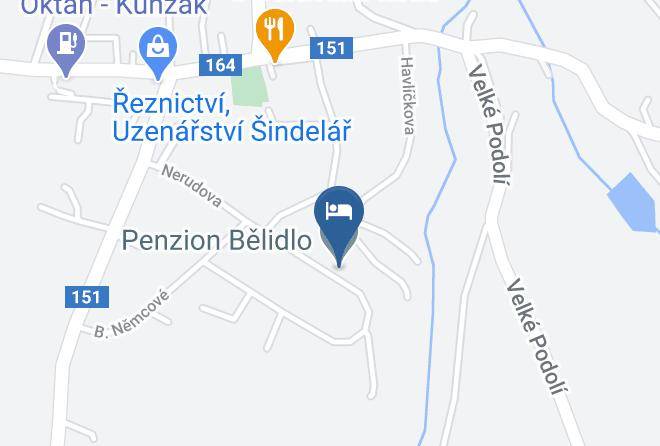 Jindrichuv Hradec - Penzion Belidlo Maps