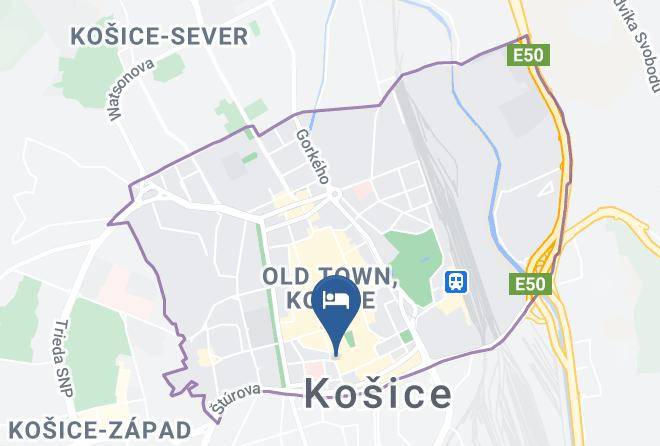 Kosice - Penzion Beryl Maps