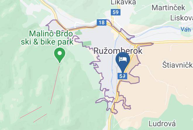 Ruzomberok - Penzion Biely Dom Maps