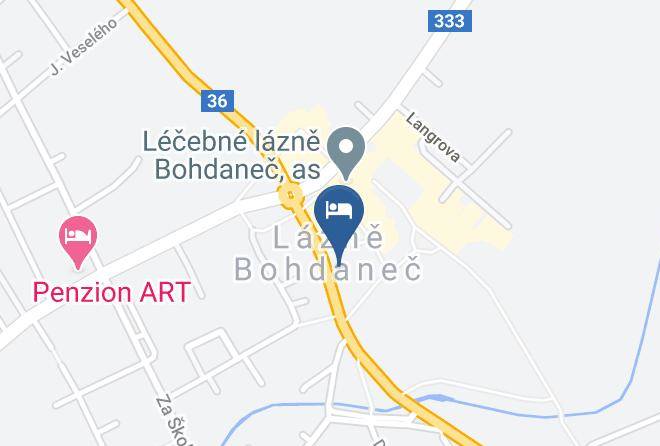Lazne Bohdanec - Penzion Bila Vrana Maps