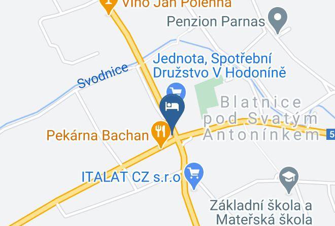 Hodonin - Penzion Blatnice Maps